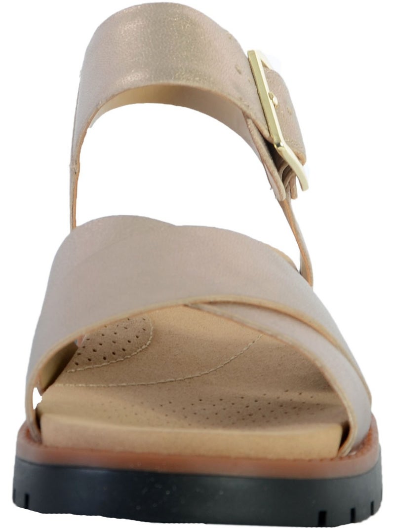 Sandales Cuir Clarks Orinoco Strap Gris - Kiabi