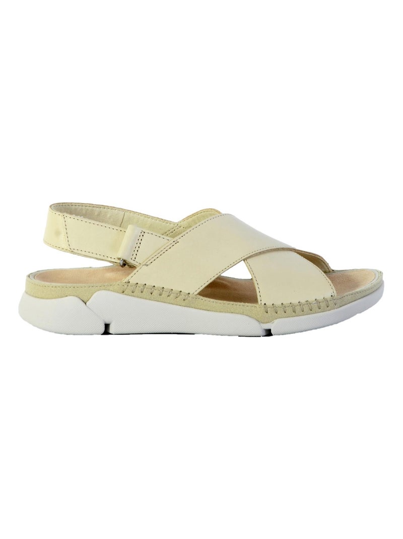 Sandales Cuir Clarks Tri Alexia Blanc - Kiabi