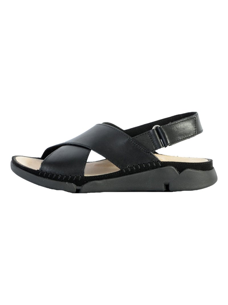 Sandales Cuir Clarks Tri Alexia Noir - Kiabi