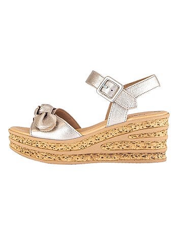 Sandales Cuir Compensé Gabor Lammnappa