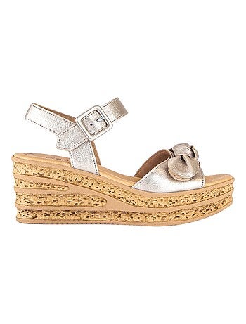 Sandales Cuir Compensé Gabor Lammnappa