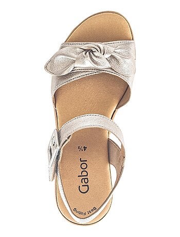 Sandales Cuir Compensé Gabor Lammnappa