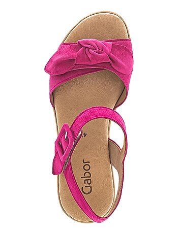 Sandales Cuir Compensé Gabor Lammnappa