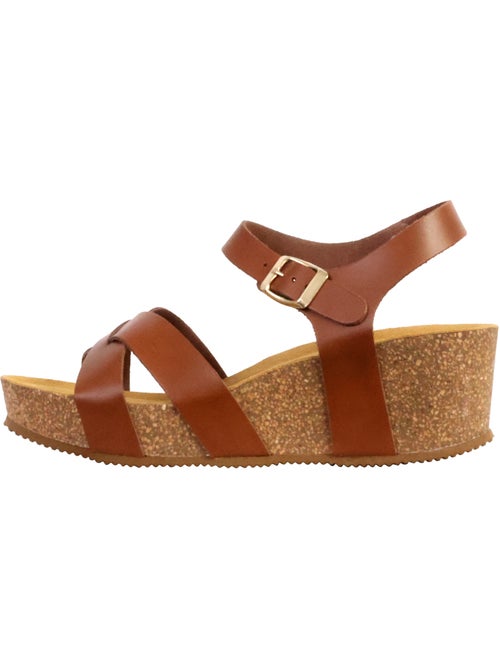Sandales Cuir Compenseés The Divine Factory Noga Ety Edge - Kiabi