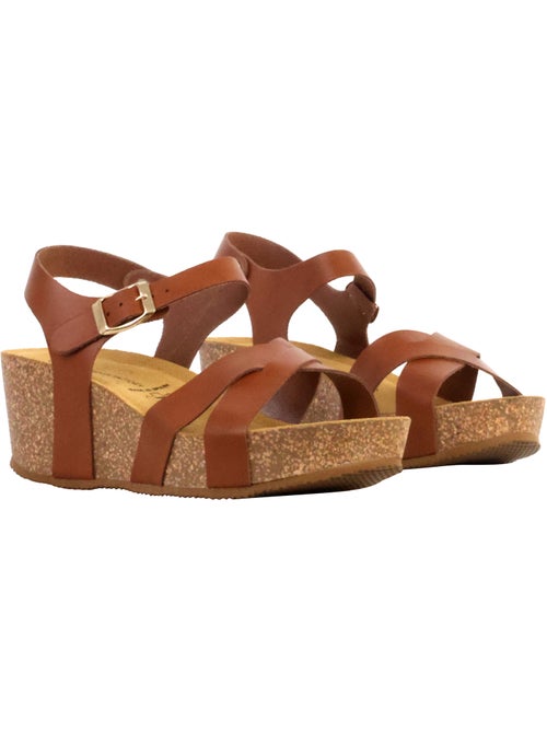Sandales Cuir Compenseés The Divine Factory Noga Ety Edge - Kiabi