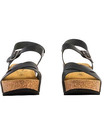 Sandales Cuir Compenseés The Divine Factory Noga Ety Edge