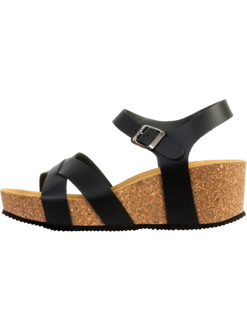 Sandales Cuir Compenseés The Divine Factory Noga Ety Edge - Kiabi