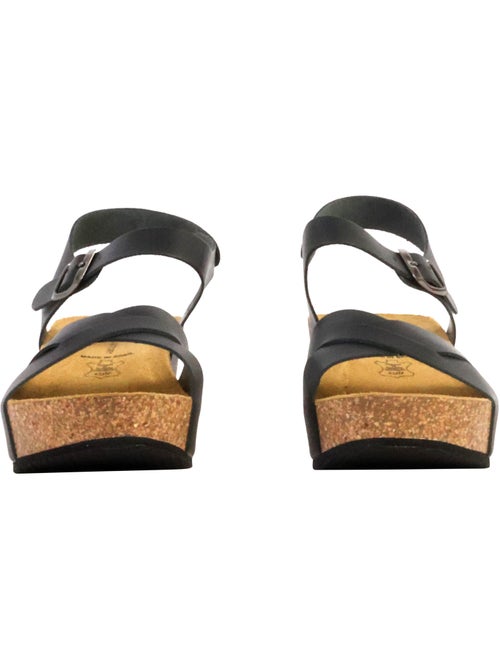 Sandales Cuir Compenseés The Divine Factory Noga Ety Edge - Kiabi