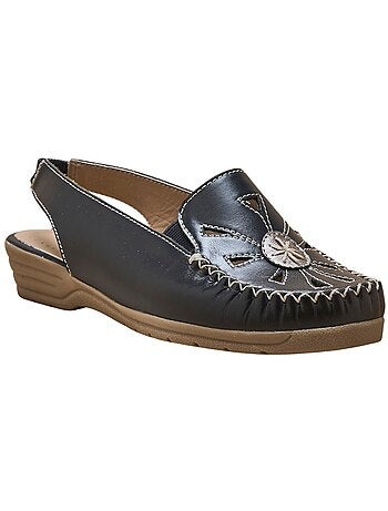 Sandales cuir élastiquées côtés