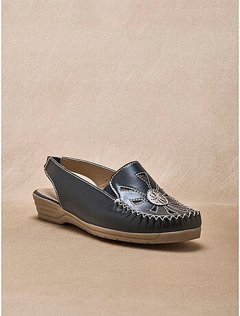 Sandales cuir élastiquées côtés