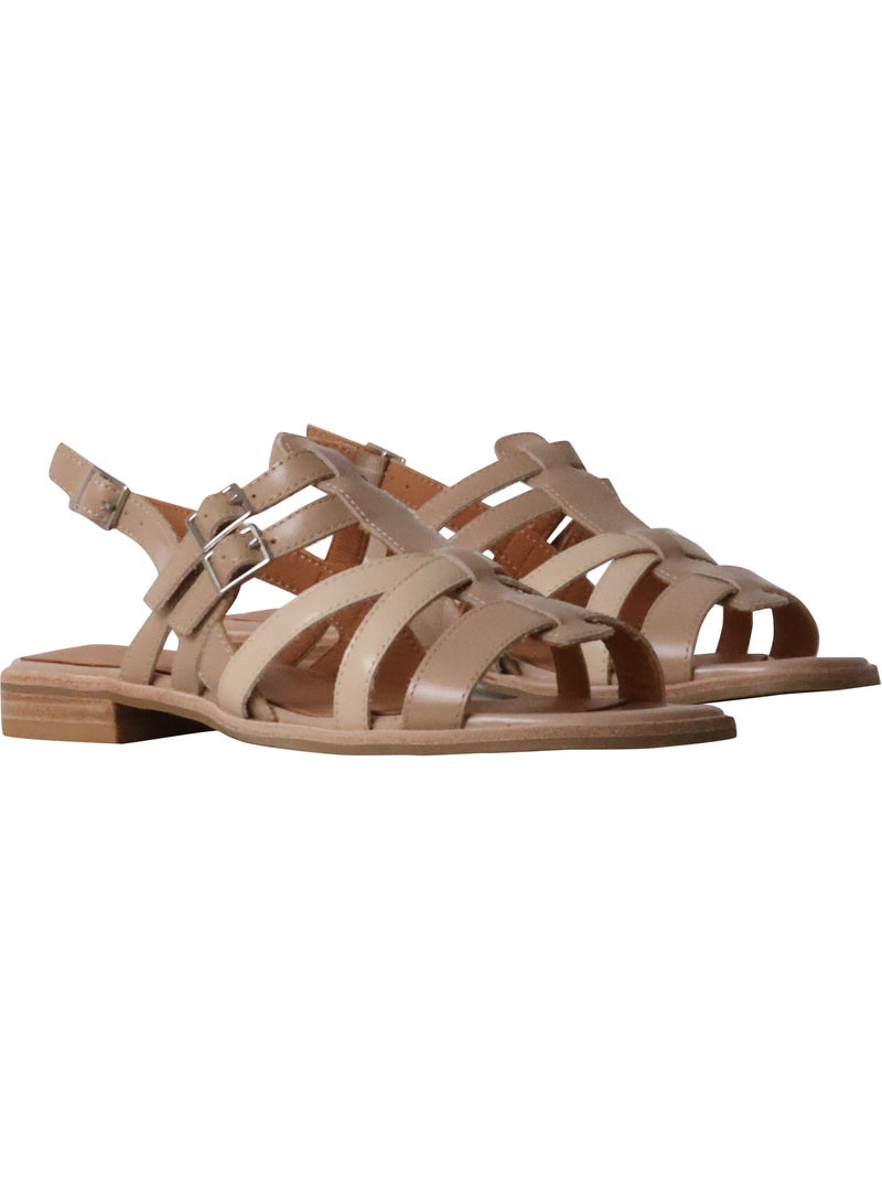 Sandales Cuir Emilie Karston Ariette Beige - Kiabi