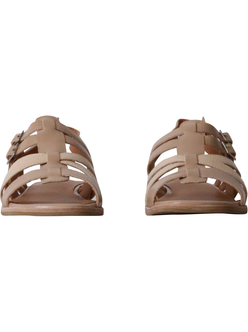 Sandales Cuir Emilie Karston Ariette Beige - Kiabi