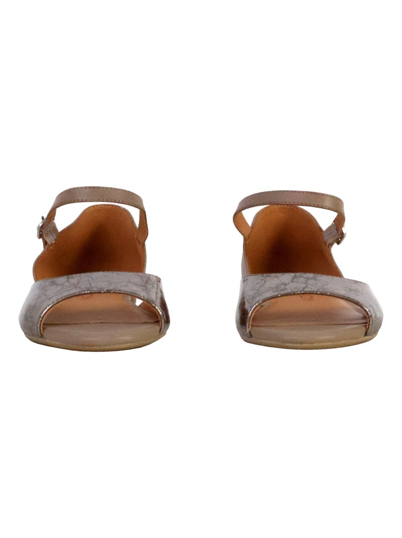 Sandales Cuir Emilie Karston Axelle Argent - Kiabi