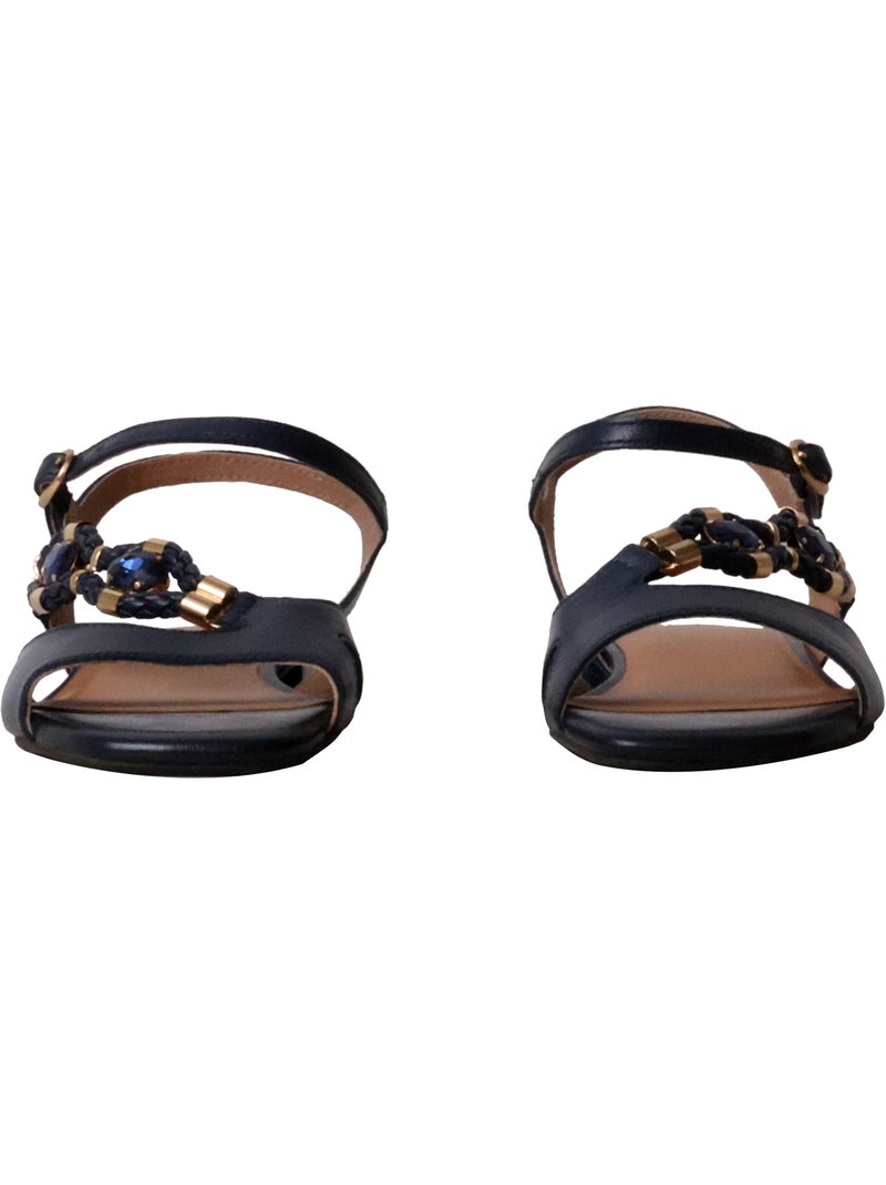 Sandales Cuir  Emilie Karston Clemence Bleu marine - Kiabi