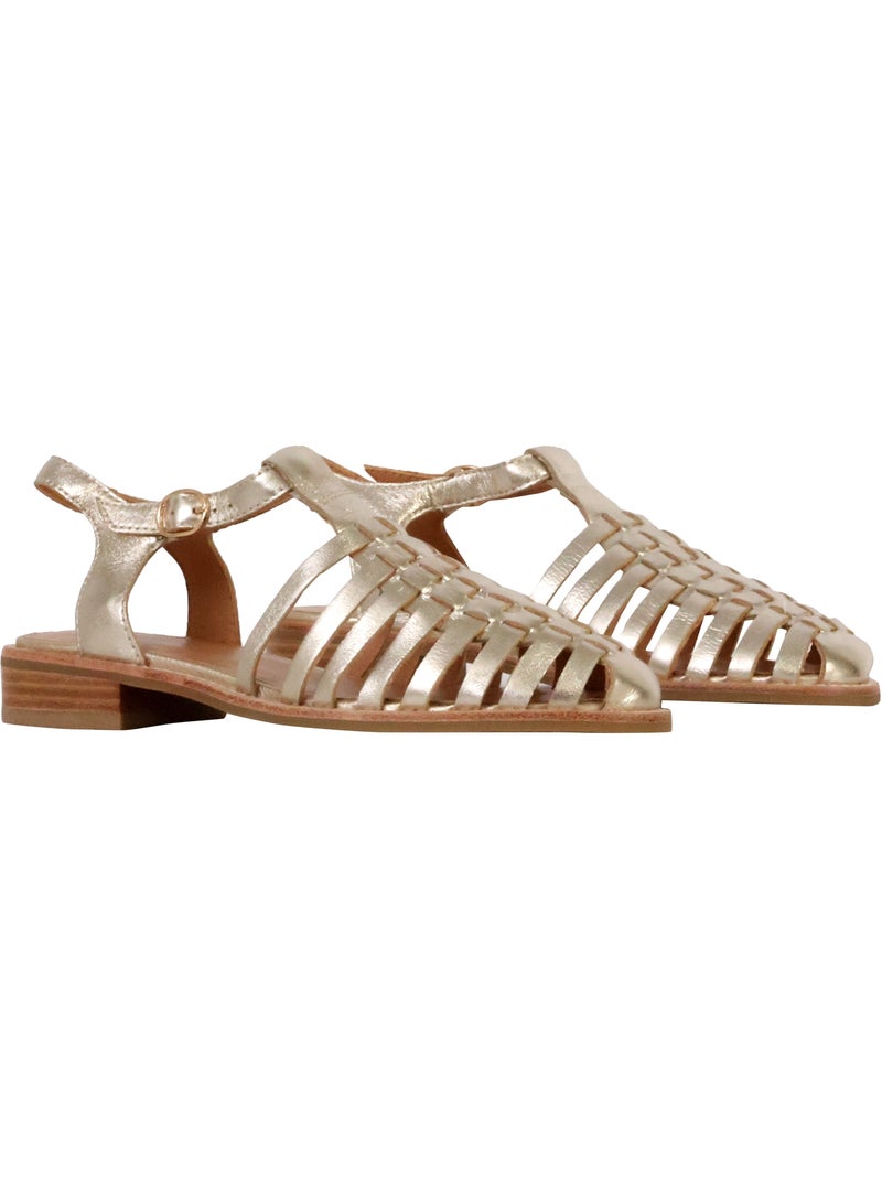 Sandales Cuir Emilie Karston Jipas Blanc nacré - Kiabi