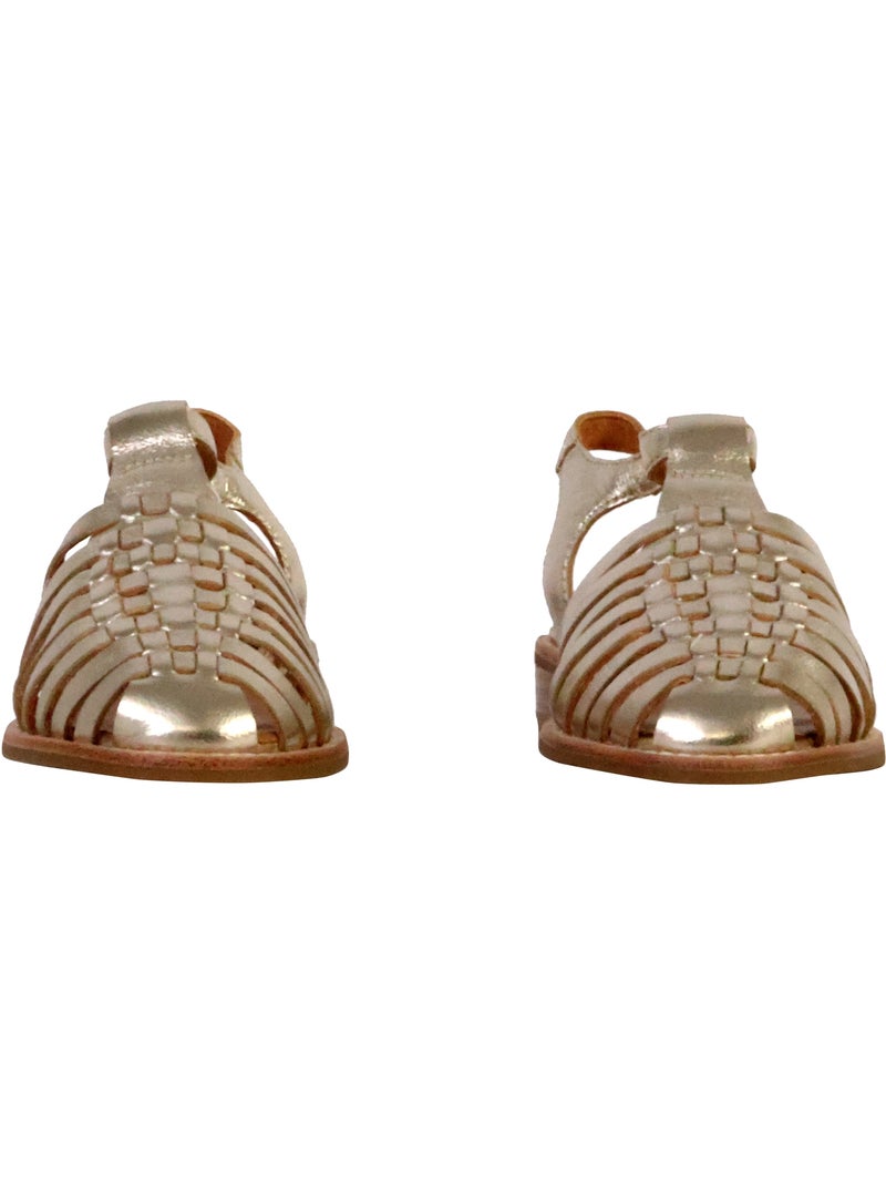 Sandales Cuir Emilie Karston Jipas Blanc nacré - Kiabi