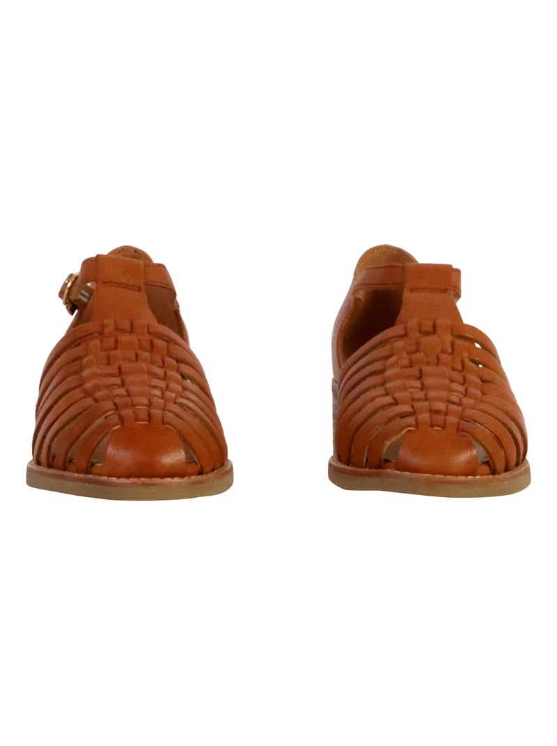 Sandales Cuir Emilie Karston Maeve Camel - Kiabi