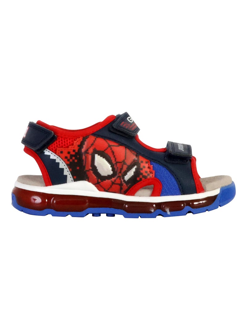 Sandales Cuir Enfant Geox Android Bleu marine - Kiabi