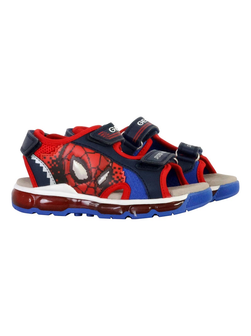 Sandales Cuir Enfant Geox Android Bleu marine - Kiabi