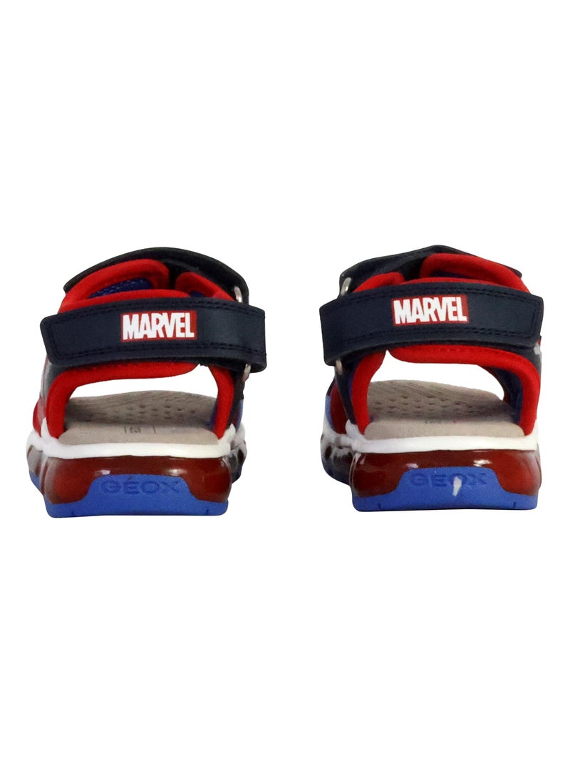 Sandales Cuir Enfant Geox Android Bleu marine - Kiabi