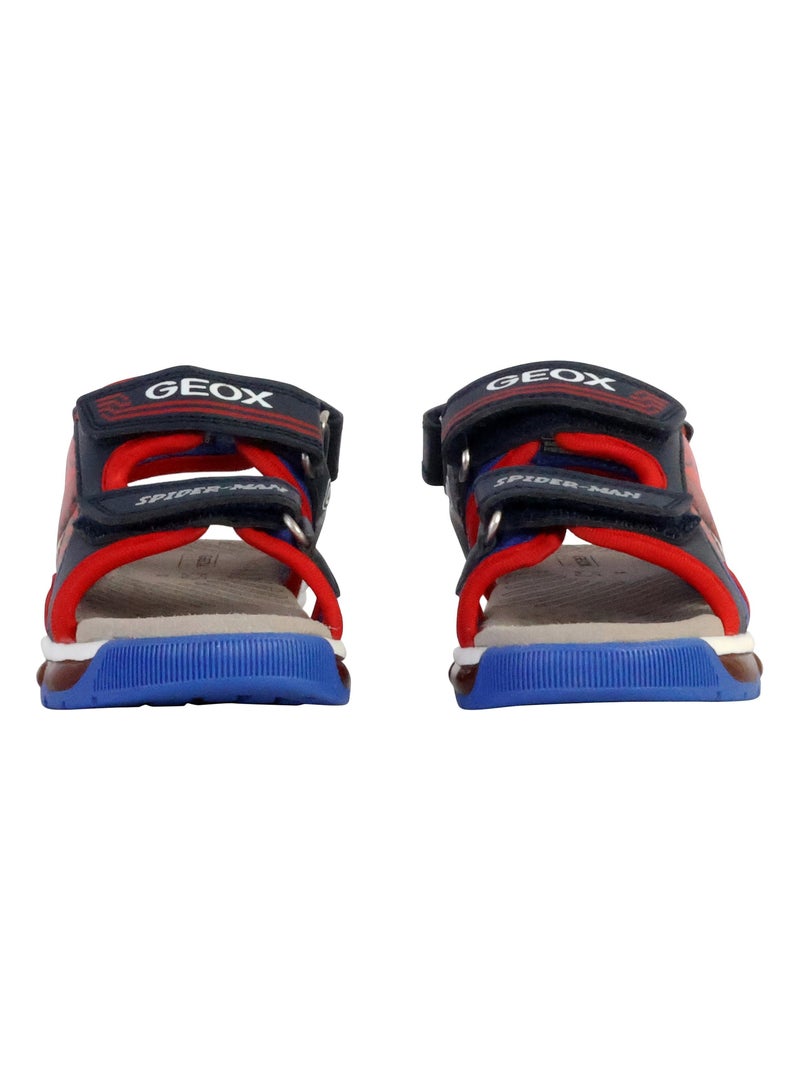 Sandales Cuir Enfant Geox Android Bleu marine - Kiabi