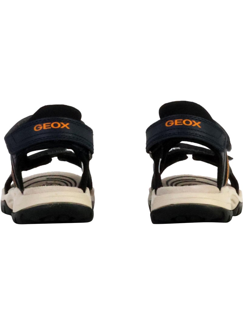 Sandales Cuir Enfant Geox Borealis Bleu marine - Kiabi