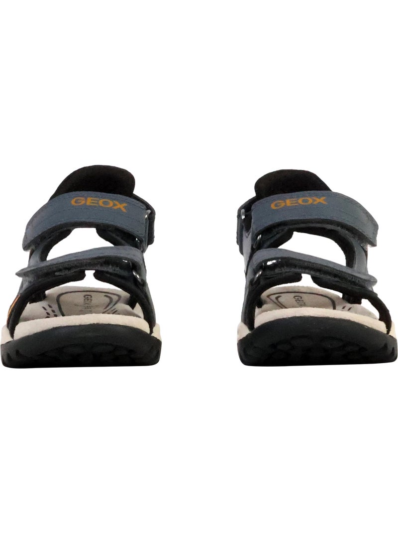 Sandales Cuir Enfant Geox Borealis Bleu marine - Kiabi
