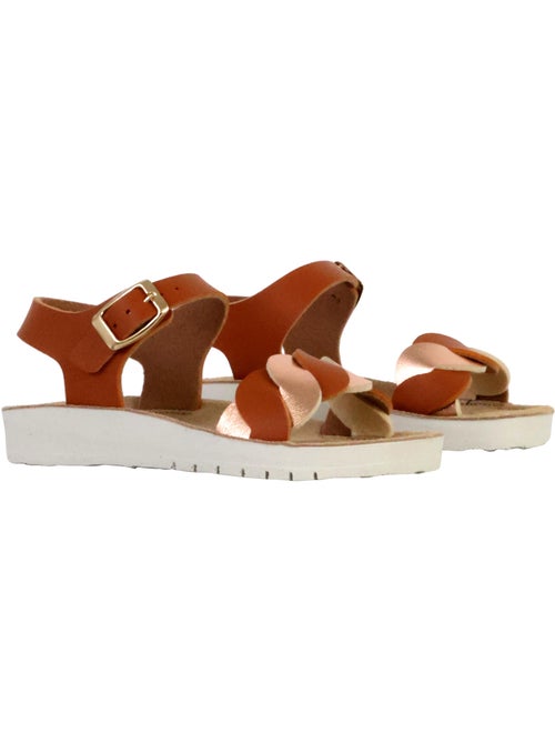 Sandales Cuir Enfant Geox Costarei - Kiabi