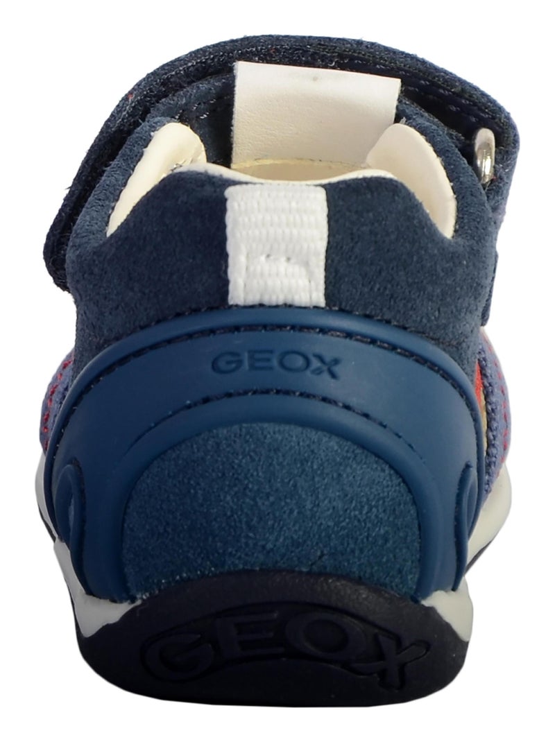 Sandales Cuir Enfant Geox Each Bleu - Kiabi
