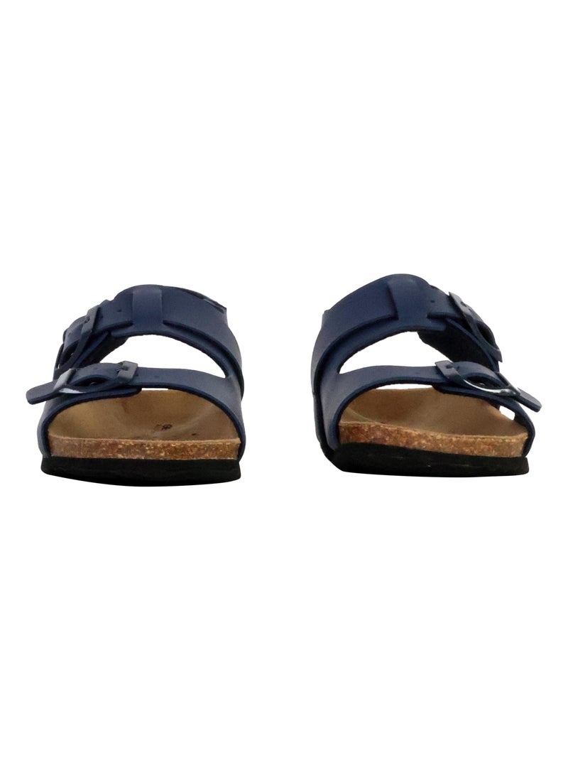 Sandales Cuir Enfant Geox Gita Bleu - Kiabi