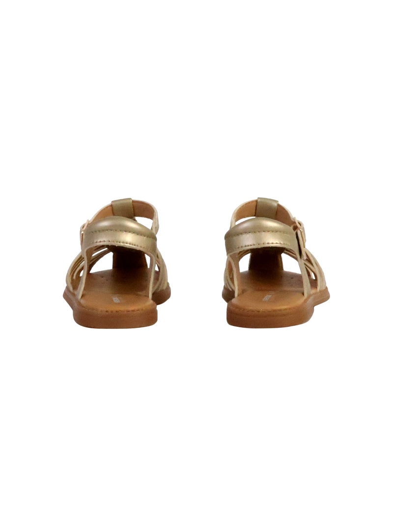 Sandales Cuir Enfant Geox Karly Gris - Kiabi