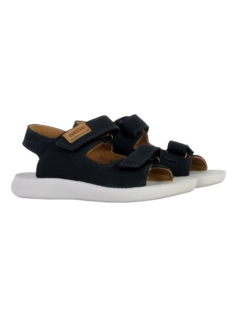 Sandales Cuir Enfant Geox LightFloppy Bleu marine - Kiabi