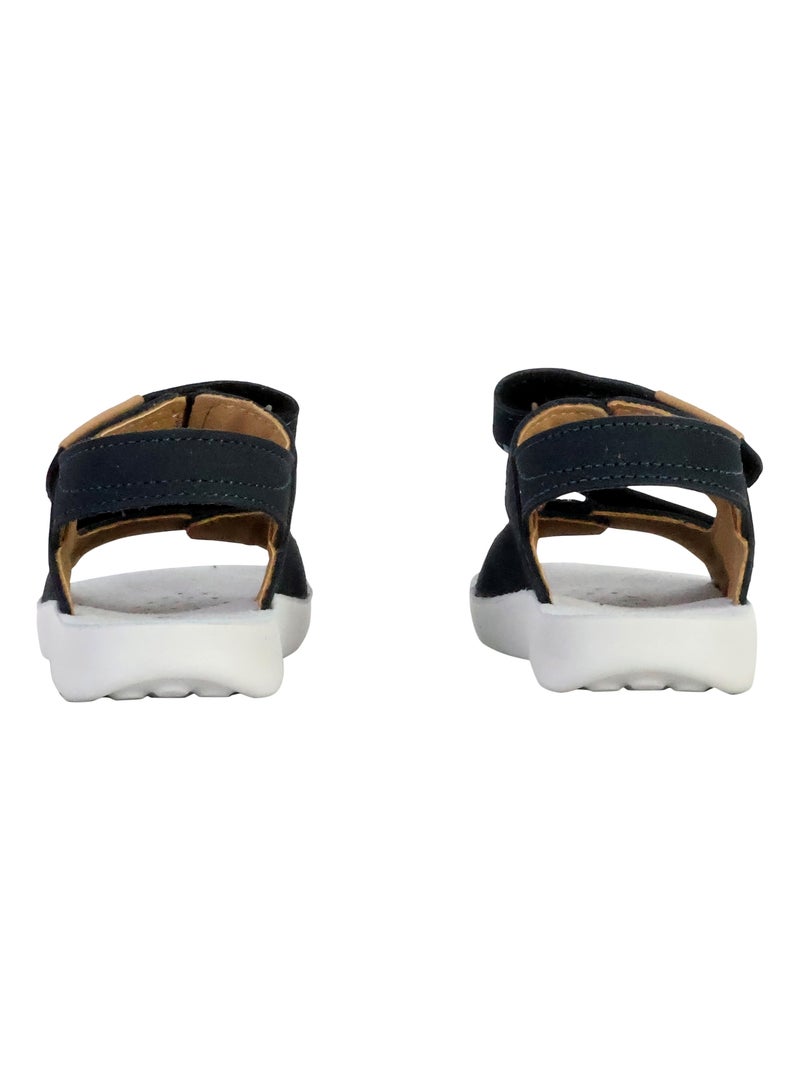 Sandales Cuir Enfant Geox LightFloppy Bleu marine - Kiabi