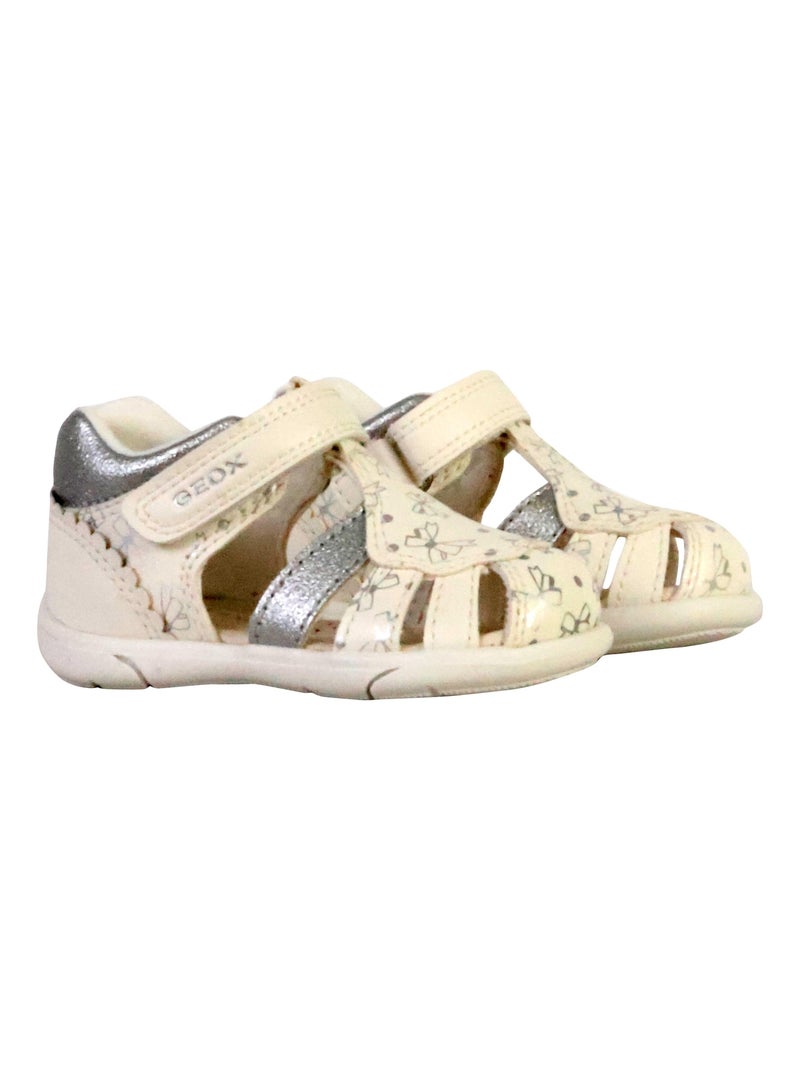 Sandales Cuir Enfant Geox Sandal Zapito Blanc - Kiabi