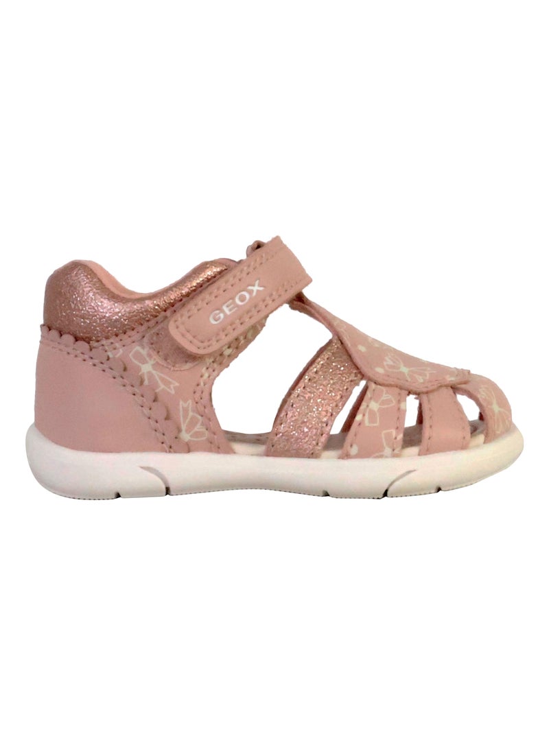 Sandales Cuir Enfant Geox Sandal Zapito Rose - Kiabi