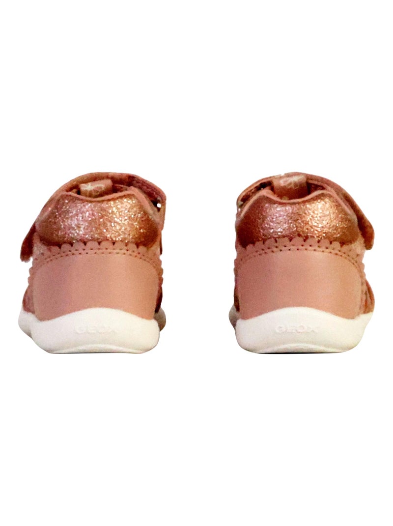 Sandales Cuir Enfant Geox Sandal Zapito Rose - Kiabi