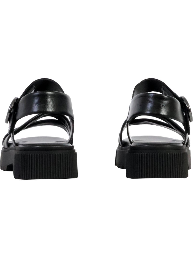 Sandales Cuir Gabor Lamnappa Noir - Kiabi