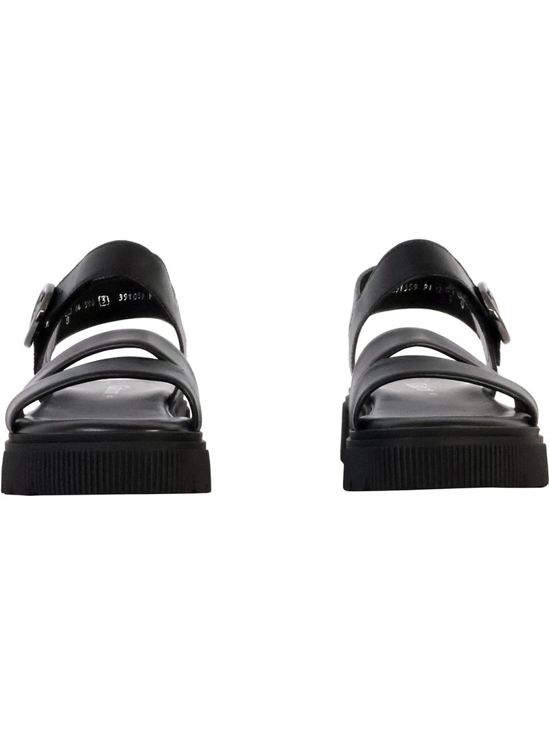 Sandales Cuir Gabor Lamnappa Noir - Kiabi
