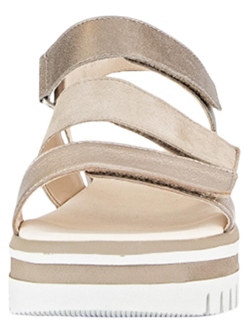 Sandales Cuir Gabor Metallic Doré/or - Kiabi
