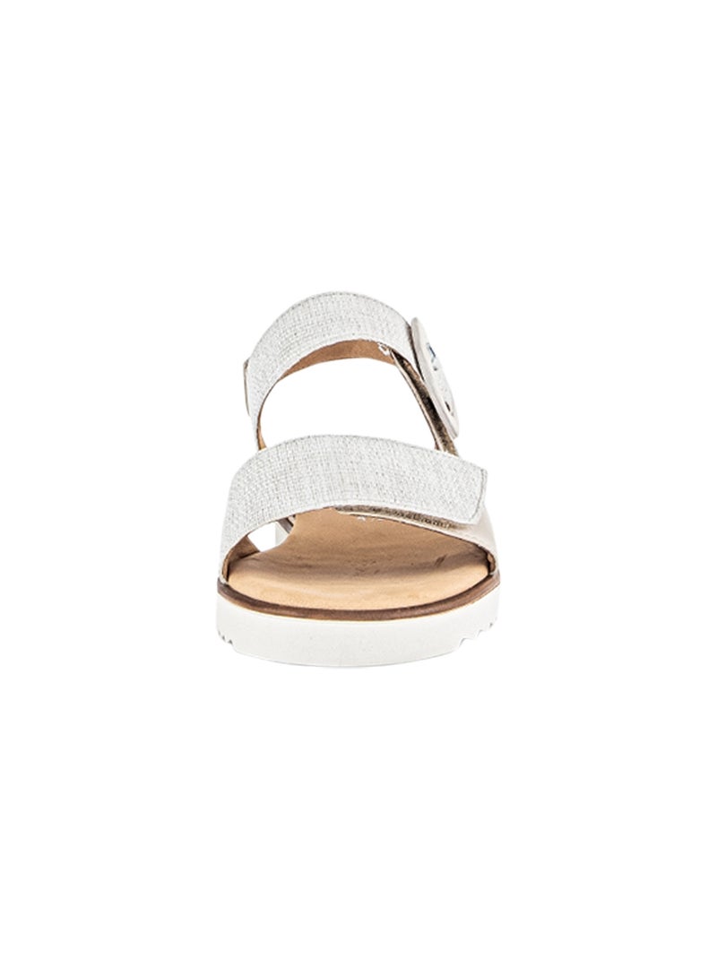 Sandales Cuir Gabor Nappa Blanc - Kiabi