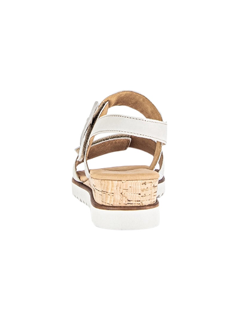 Sandales Cuir Gabor Nappa Blanc - Kiabi