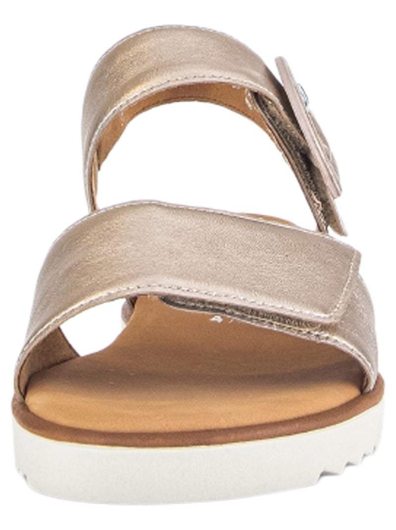 Sandales Cuir Gabor Nappa Doré/or - Kiabi