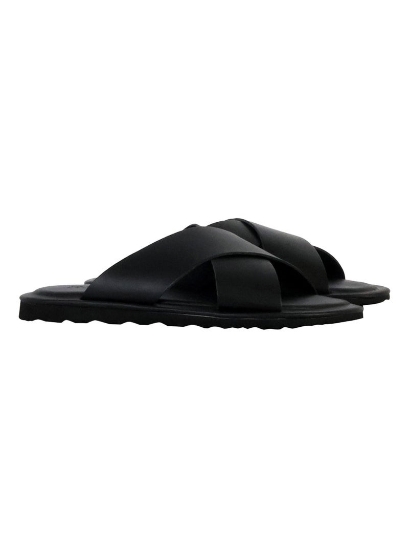 Sandales Cuir Geox Erice Noir - Kiabi