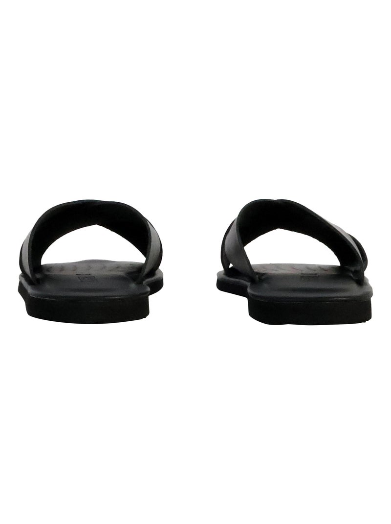 Sandales Cuir Geox Erice Noir - Kiabi