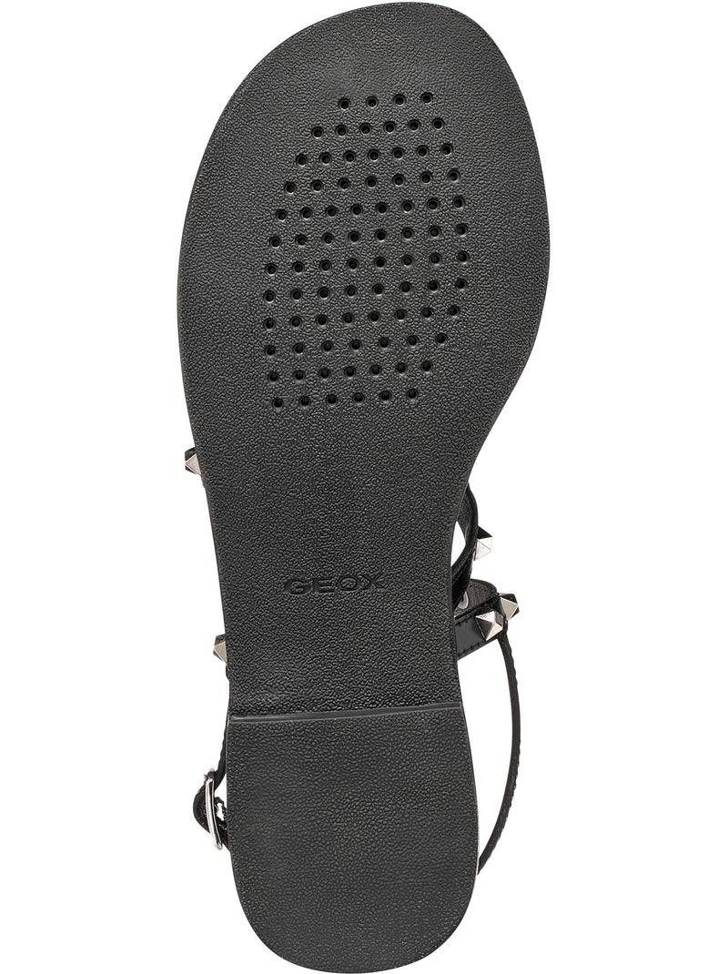 Sandales Cuir Geox Maddalusia Noir - Kiabi