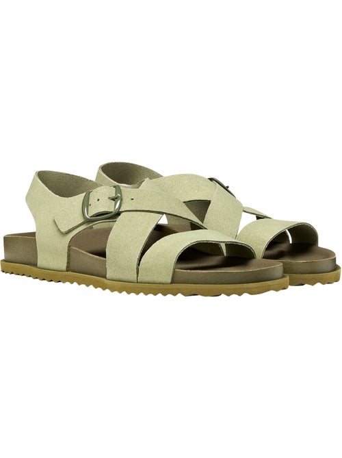 Sandales Cuir Geox Sandybett - Kiabi