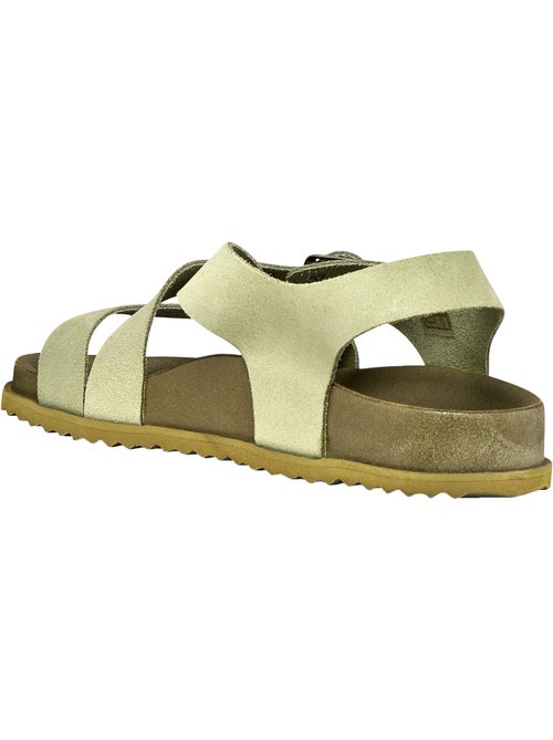 Sandales Cuir Geox Sandybett - Kiabi