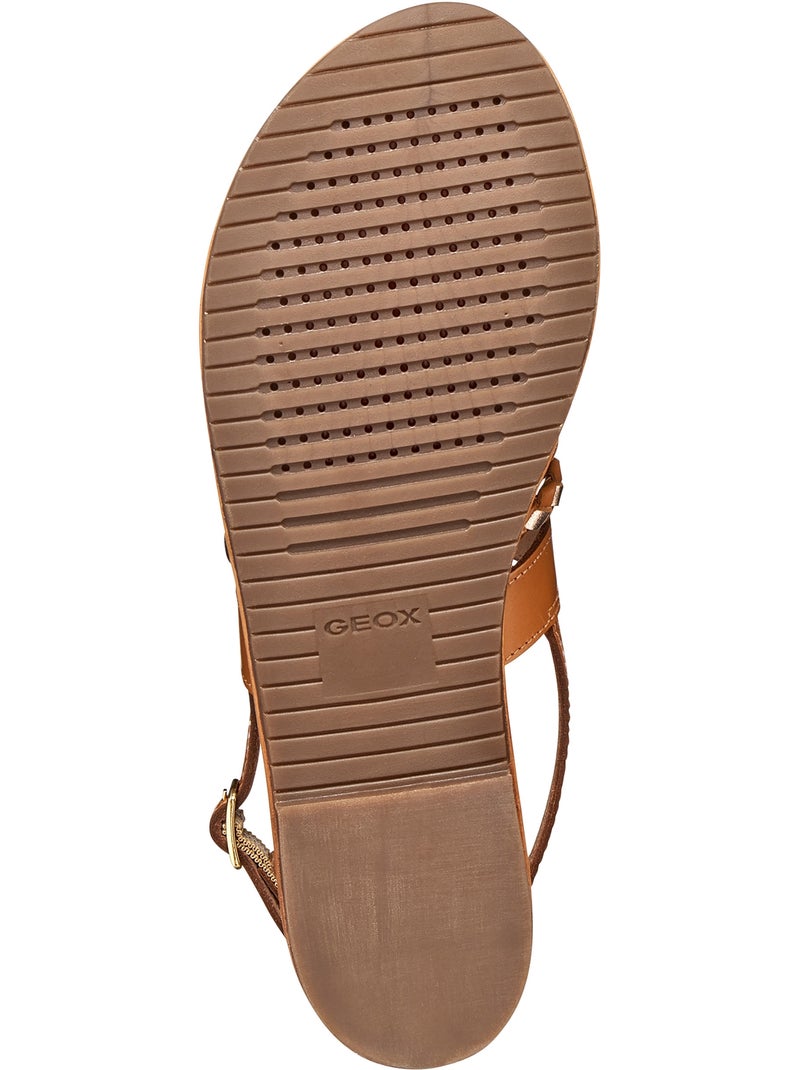 Sandales Cuir Geox Sozy Marron - Kiabi