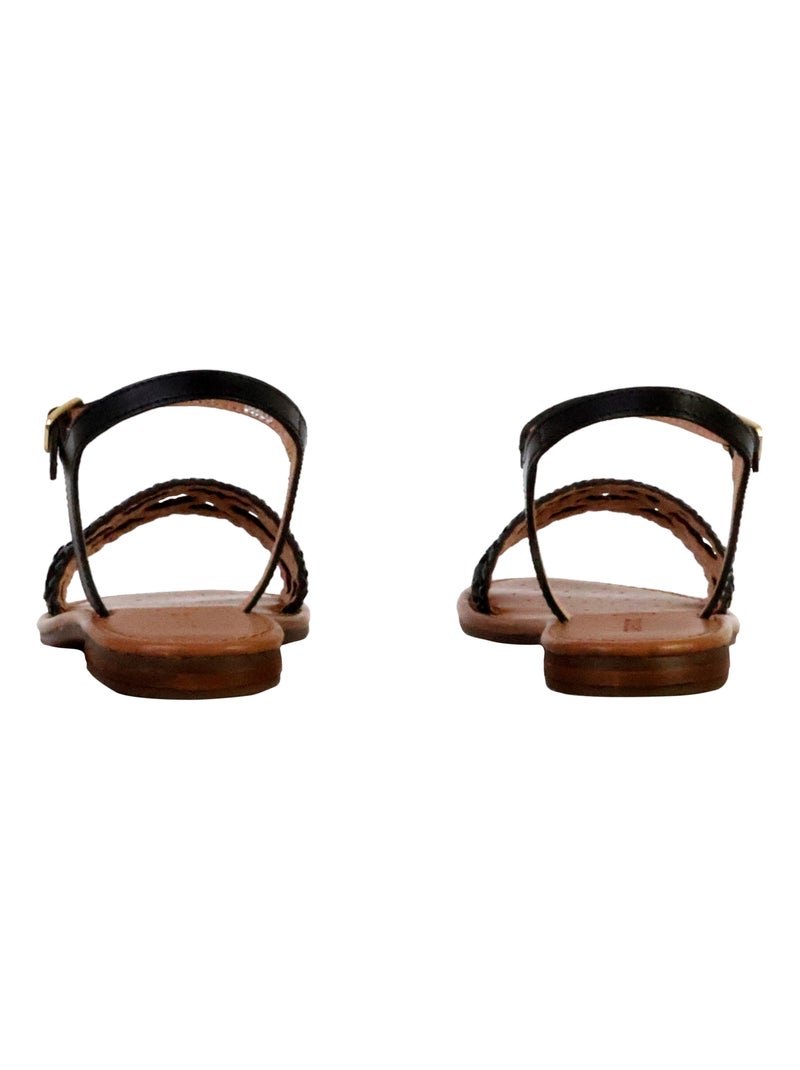 Sandales Cuir Geox Sozy Noir - Kiabi