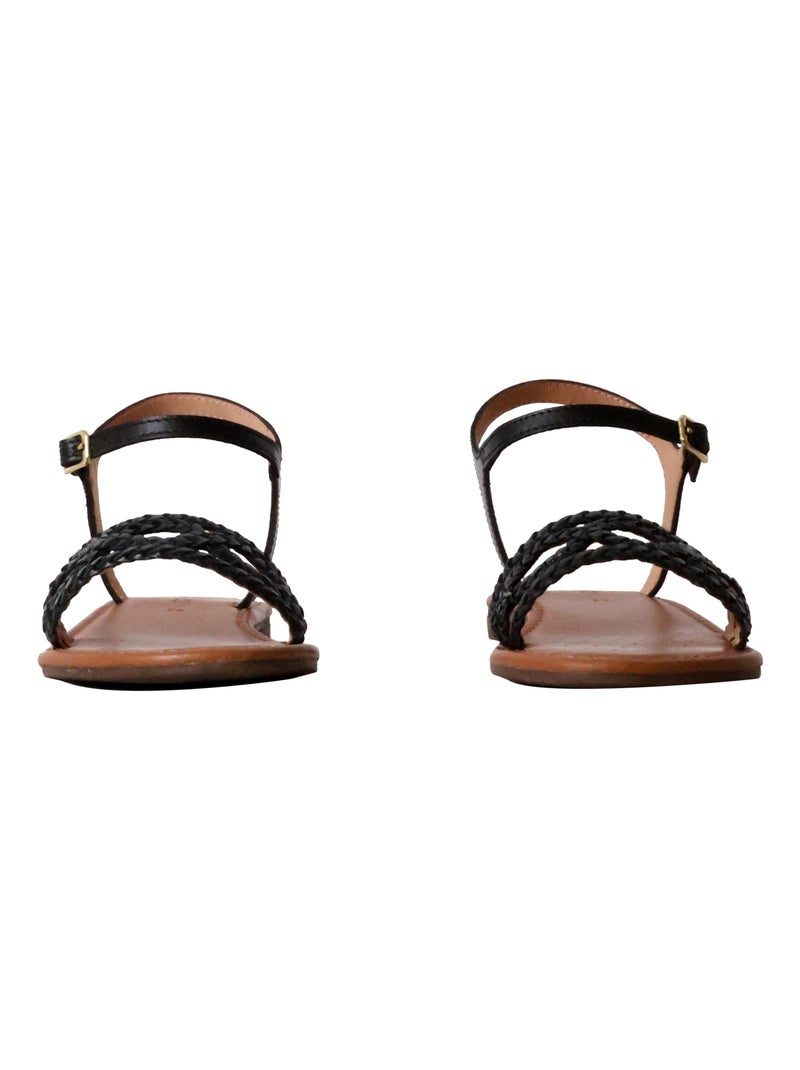 Sandales Cuir Geox Sozy Noir - Kiabi